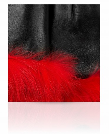 Перчатки Женские 13_REGINA/BL.RED//11